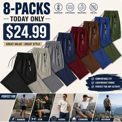 Men's Minimalist Ice Silk Casual Athletic Pants